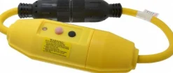 Inline GFCI Cord Set: 2' Cord, 20A, 125V