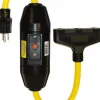 Inline GFCI Cord Set: 2' Cord, 20A, 125V