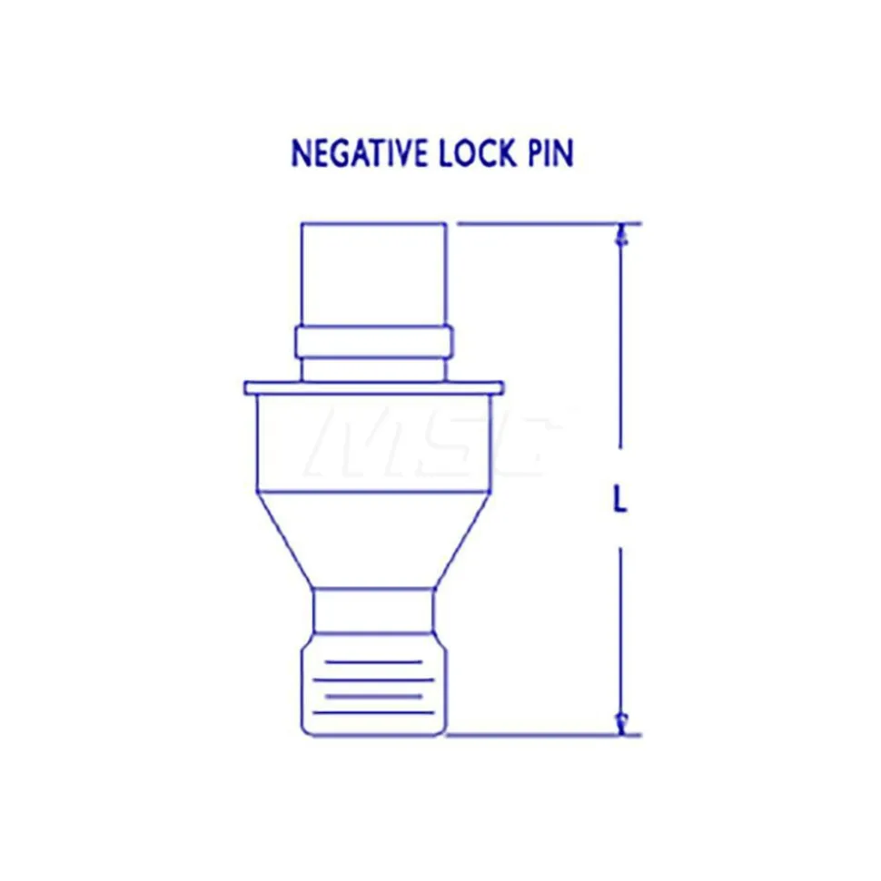1/2" Inscribed Circle, 3/32" Hex Socket, 1/4-28 Thread, Negative Lock Pin for Indexable Turning Tools
