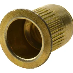 5/16-18, 0.53 Insert Dia, 0.69" OAL, Knurled Body Open End Threaded Insert