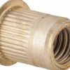 3/8-16, 0.53 Insert Dia, 0.69" OAL, Knurled Body Open End Threaded Insert