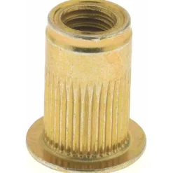 #10-32, 0.296 Insert Dia, 0.475" OAL, Knurled Body Open End Threaded Insert