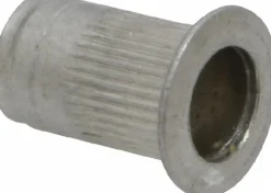 #10-32, 0.296 Insert Dia, 0.475" OAL, Knurled Body Open End Threaded Insert