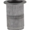 1/4-20, 0.39 Insert Dia, 0.58" OAL, Knurled Body Open End Threaded Insert