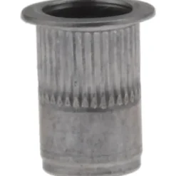 1/4-20, 0.39 Insert Dia, 0.58" OAL, Knurled Body Open End Threaded Insert
