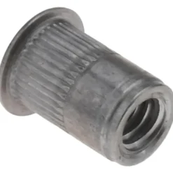 1/4-20, 0.39 Insert Dia, 0.58" OAL, Knurled Body Open End Threaded Insert