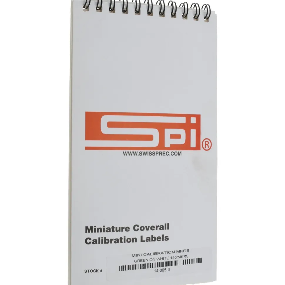 Inspection & Quality Label: "Calibration I.D. No.__ By__Date__Due__", Rectangle, 1" Wide