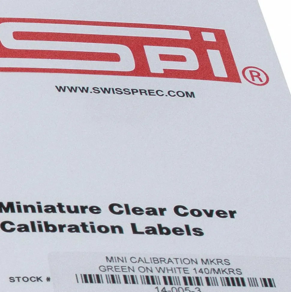 Inspection & Quality Label: "Calibration I.D. No.__ By__Date__Due__", Rectangle, 1" Wide