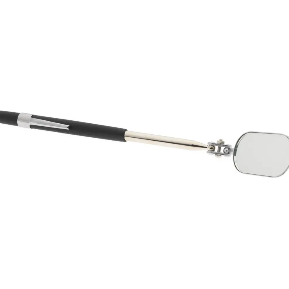 Inspection Mirror: Oval, Vinyl Handle