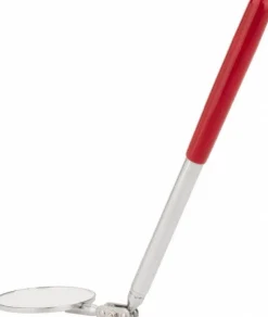 Inspection Mirror: Round, Vinyl Handle