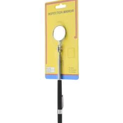 Inspection Mirror: Round, Vinyl Handle