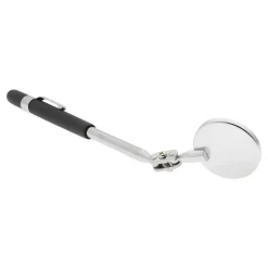 Inspection Mirror: Round, Vinyl Handle