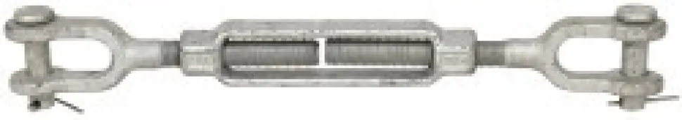 7,200 (Jaw) Lb Load Limit, 7/8" Thread Dia, 6" Take Up, Steel Jaw & Jaw Turnbuckle