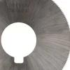 Jeweler's Saw: 3" Dia, 0.02" Thick, 1" Arbor Hole, 220 Teeth, High Speed Steel
