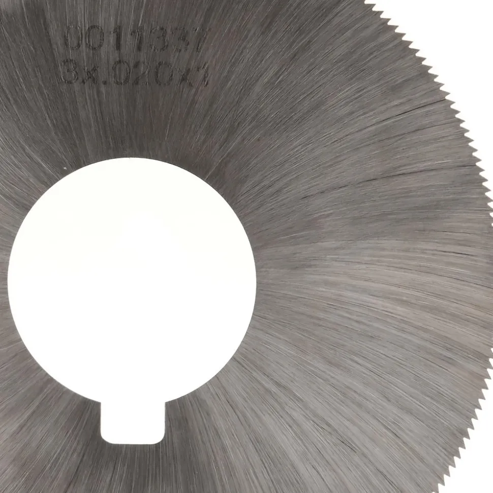 Jeweler's Saw: 3" Dia, 0.02" Thick, 1" Arbor Hole, 220 Teeth, High Speed Steel