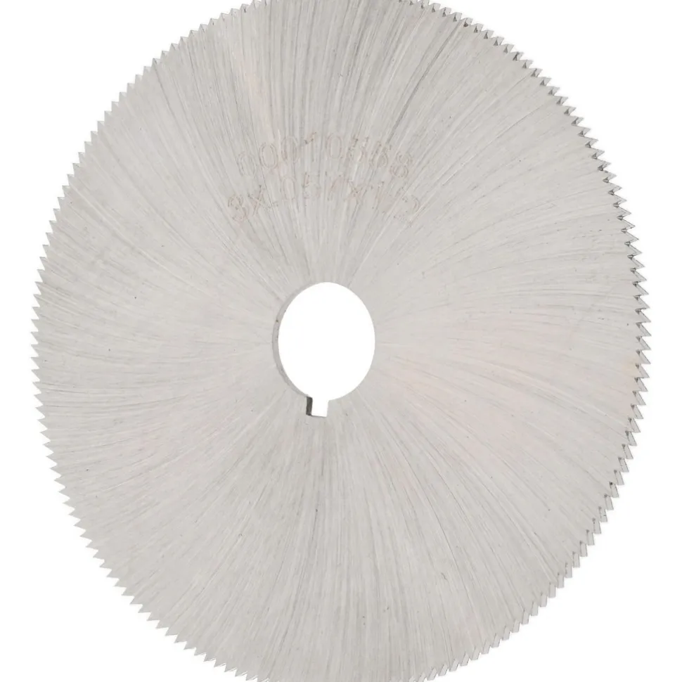 Jeweler's Saw: 3" Dia, 0.057" Thick, 1/2" Arbor Hole, 168 Teeth, High Speed Steel