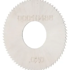 Jeweler's Saw: 1" Dia, 0.02" Thick, 3/8" Arbor Hole, 76 Teeth, High Speed Steel