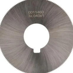 Jeweler's Saw: 3" Dia, 0.04" Thick, 1" Arbor Hole, 168 Teeth, High Speed Steel