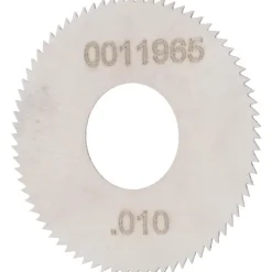 Jeweler's Saw: 1" Dia, 0.01" Thick, 3/8" Arbor Hole, 98 Teeth, High Speed Steel