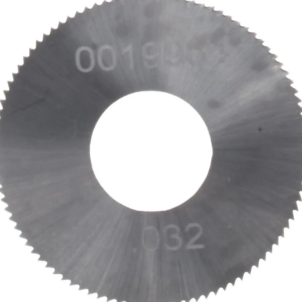 Jeweler's Saw: 1" Dia, 0.032" Thick, 3/8" Arbor Hole, 98 Teeth, Solid Carbide