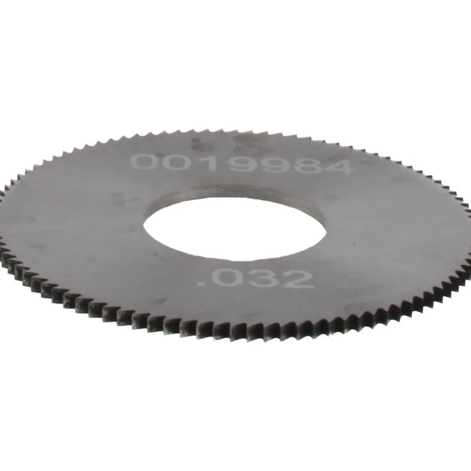 Jeweler's Saw: 1" Dia, 0.032" Thick, 3/8" Arbor Hole, 98 Teeth, Solid Carbide