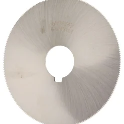 Jeweler's Saw: 4" Dia, 0.064" Thick, 1" Arbor Hole, 220 Teeth, High Speed Steel