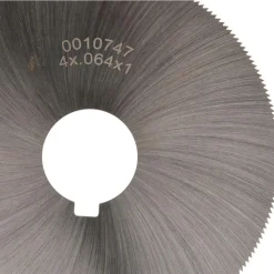 Jeweler's Saw: 4" Dia, 0.064" Thick, 1" Arbor Hole, 220 Teeth, High Speed Steel