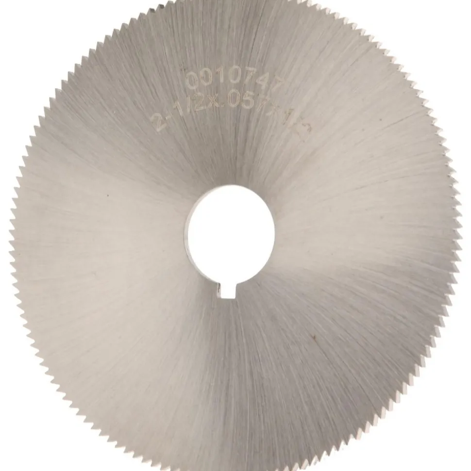 Jeweler's Saw: 2-1/2" Dia, 0.057" Thick, 1/2" Arbor Hole, 140 Teeth, High Speed Steel