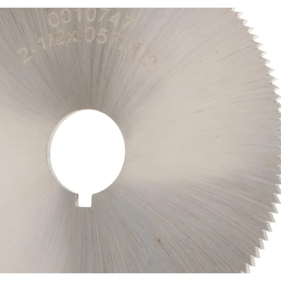 Jeweler's Saw: 2-1/2" Dia, 0.057" Thick, 1/2" Arbor Hole, 140 Teeth, High Speed Steel