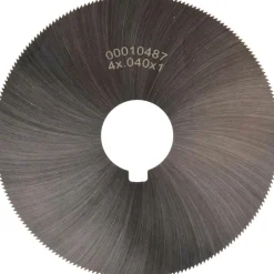 Jeweler's Saw: 4" Dia, 0.04" Thick, 1" Arbor Hole, 220 Teeth, High Speed Steel