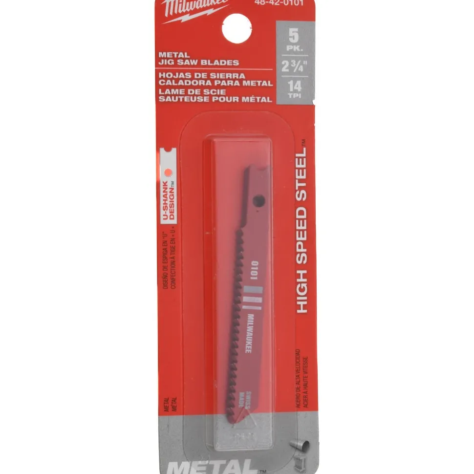 Jigsaw Blade: High Speed Steel, 14 TPI, 0.059" Blade Thickness, 0.2813" Blade Width