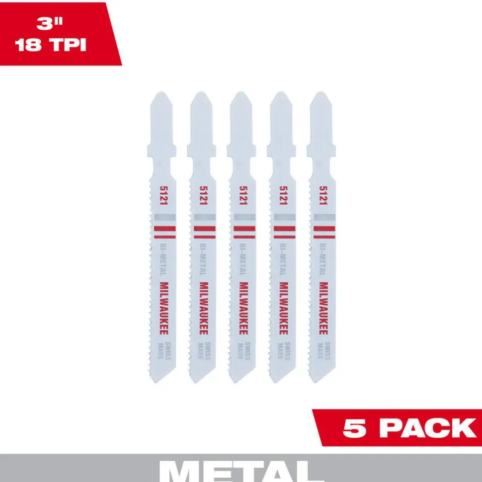 Jigsaw Blades: Blade Material: Bi-Metal; Blade Length (Inch): 3; Blade Length (mm): 3.00; Blade Width (Decimal Inch): 0.2800