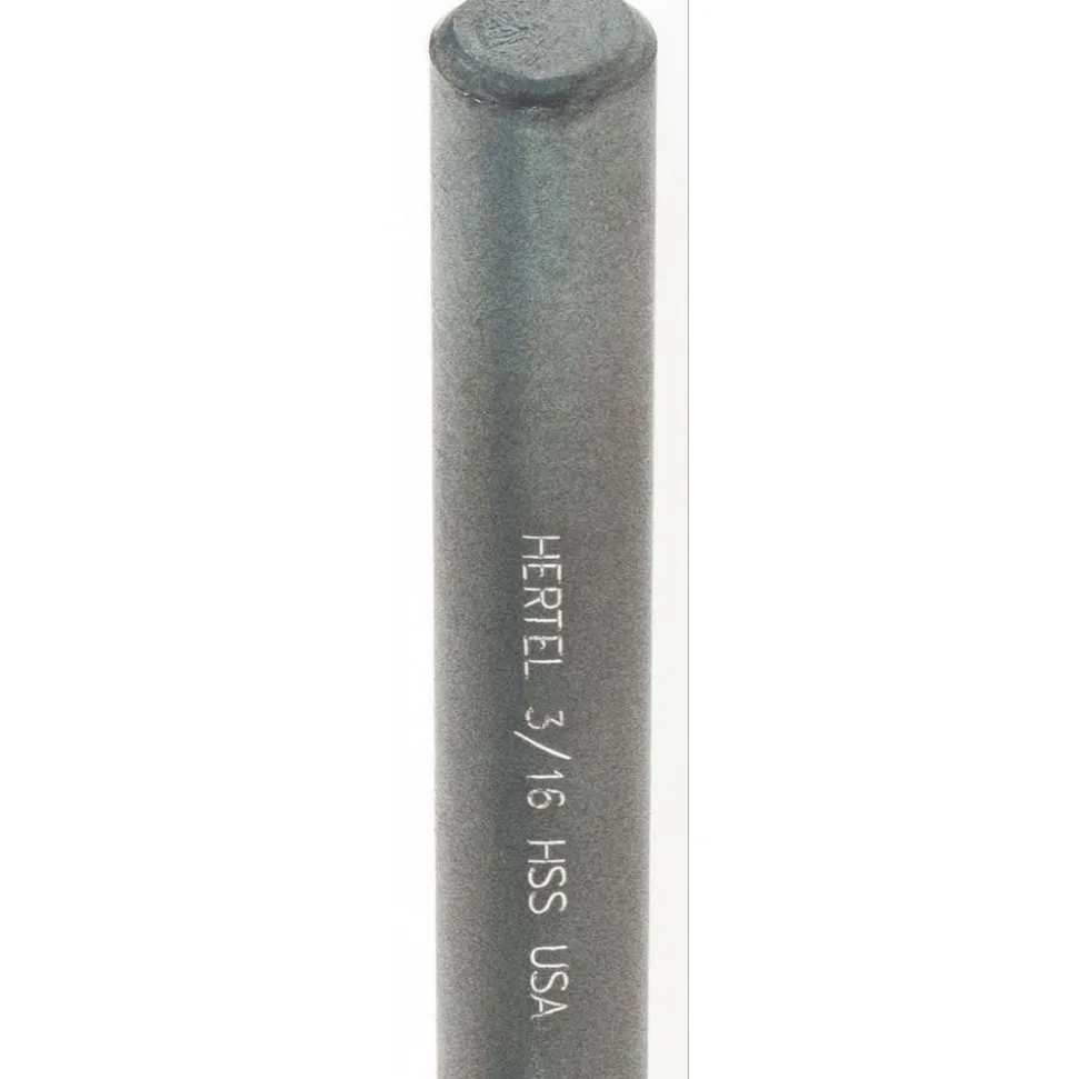 Jobber Length Drill Bit: 3/16" (0.1875) Dia, 118 deg, HSS