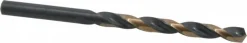 Jobber Length Drill Bit: 1/4" (0.2500) Dia, 135 deg, HSS