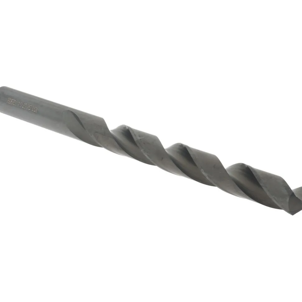 Jobber Length Drill Bit: 11/32" (0.3438) Dia, 118 deg, HSS