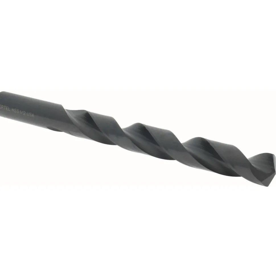 Jobber Length Drill Bit: 1/2" (0.5000) Dia, 135 deg, HSS