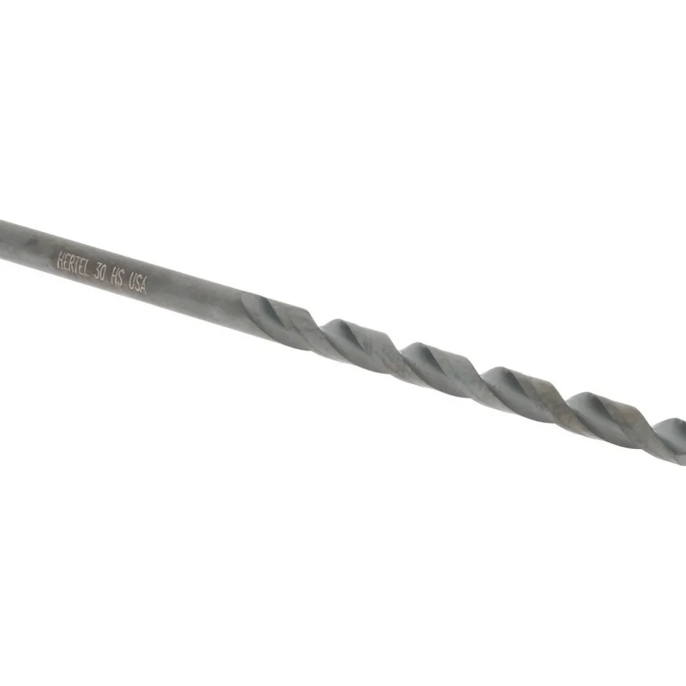Jobber Length Drill Bit: #30 (0.1285) Dia, 118 deg, HSS