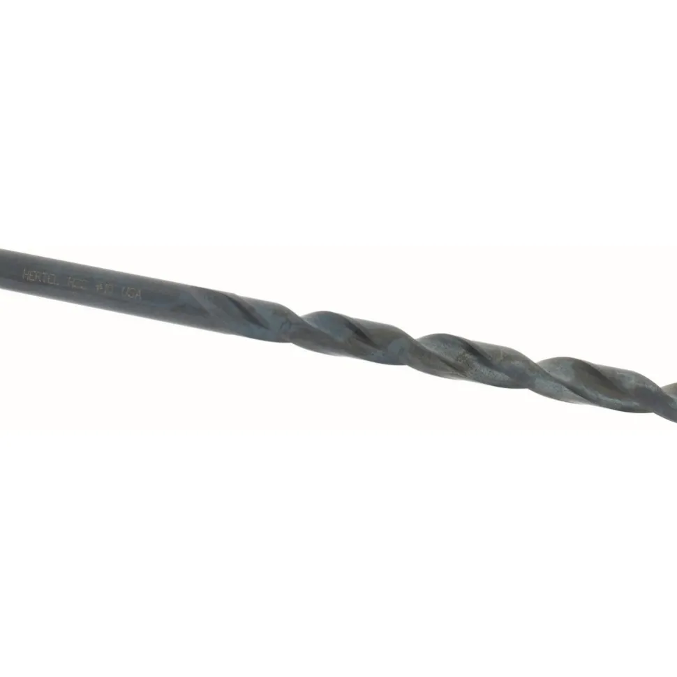 Jobber Length Drill Bit: #10 (0.1935) Dia, 135 deg, HSS