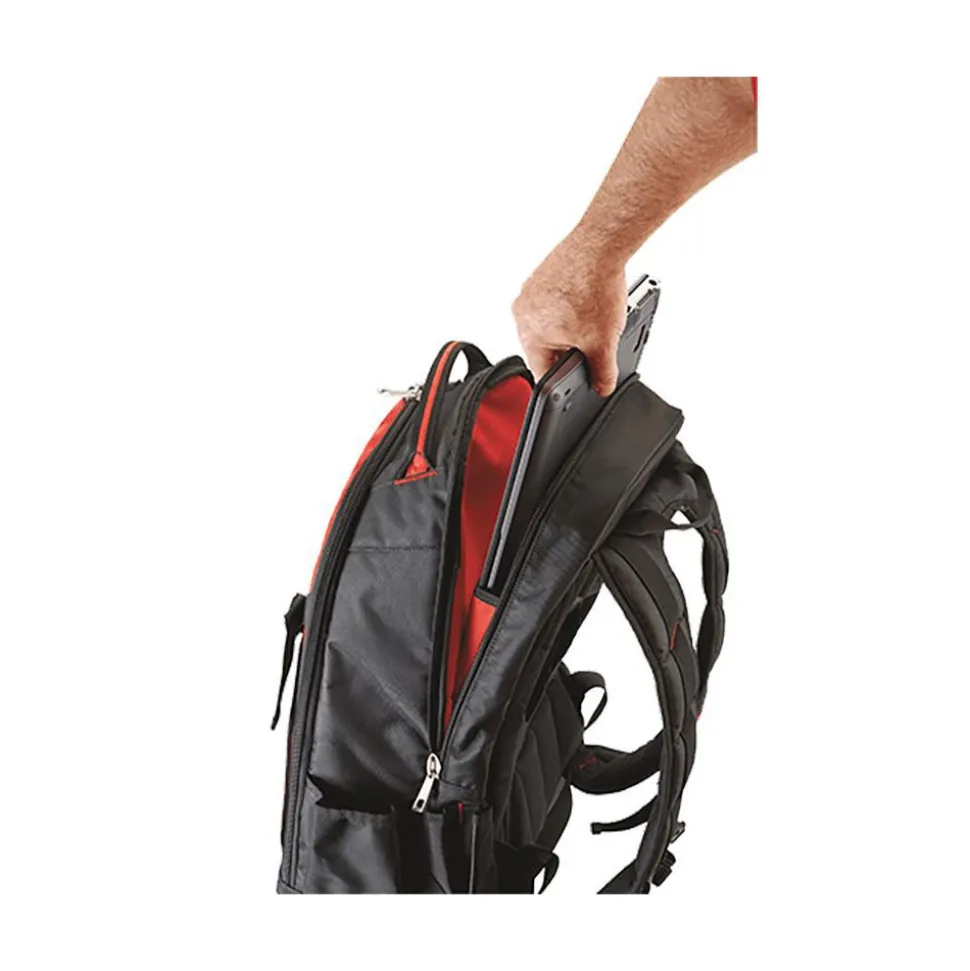 Jobsite Backpack: 15.4" High, 19.9" Long, 9" Wide, 35 Pockets