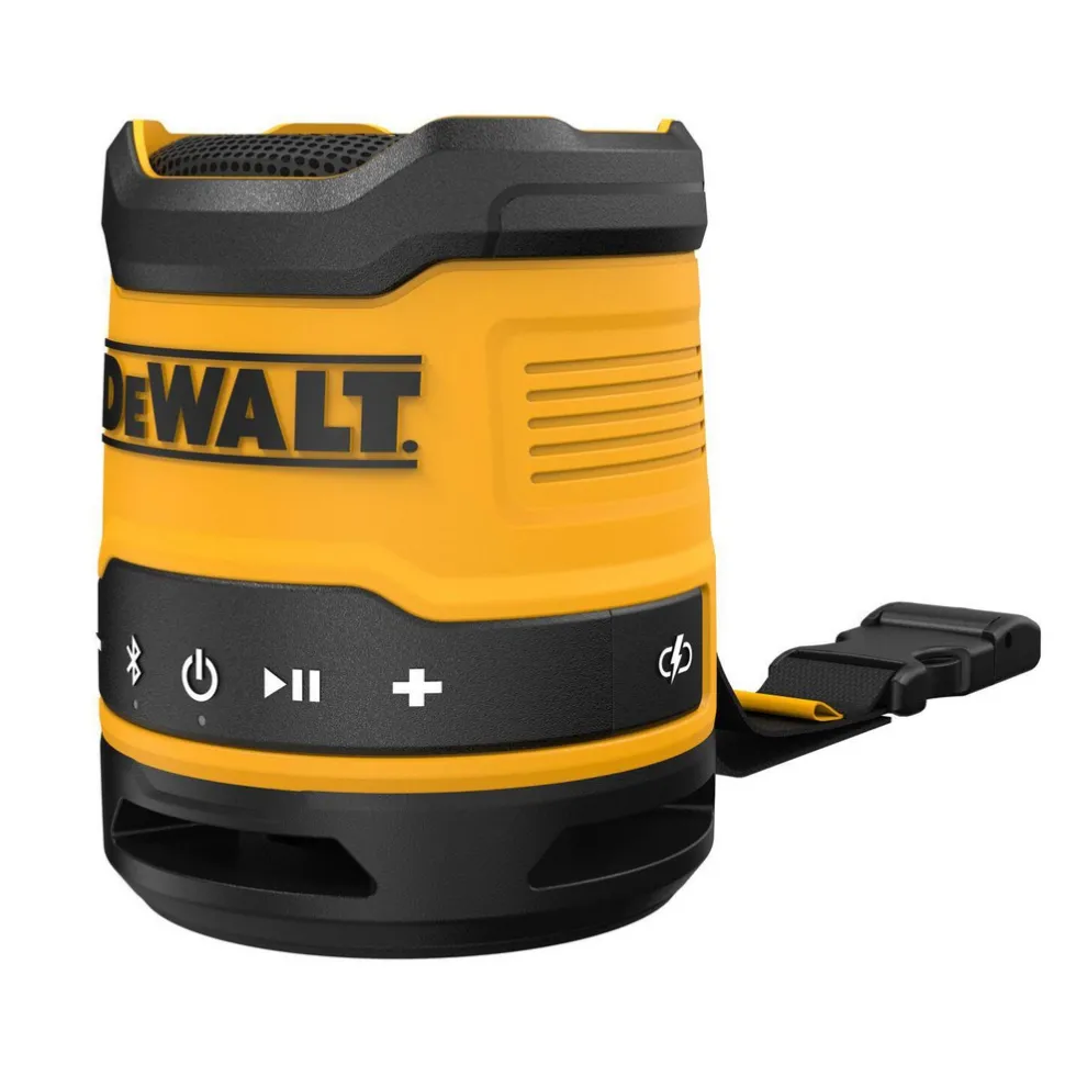 Job Site Radios: Job Site Radio Type: Bluetooth Speaker; Radio Reception: Bluetooth; Power Type: Rechargeable Battery