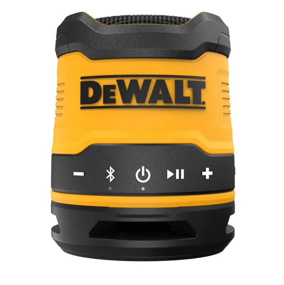 Job Site Radios: Job Site Radio Type: Bluetooth Speaker; Radio Reception: Bluetooth; Power Type: Rechargeable Battery