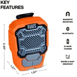 Job Site Radios: Job Site Radio Type: Bluetooth Speaker; Radio Reception: Bluetooth; Power Type: Battery