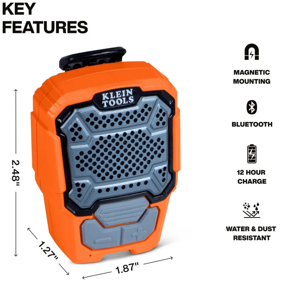 Job Site Radios: Job Site Radio Type: Bluetooth Speaker; Radio Reception: Bluetooth; Power Type: Battery