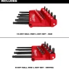 22-Key Ball End SAE & Metric L-Style Hex Key Set