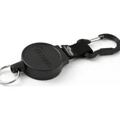 Key Control: Type: Retractable Key Chain; Number of Keys: 10; Color: Black