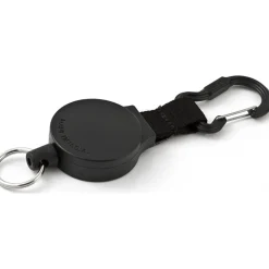 Key Control: Type: Retractable Key Chain; Number of Keys: 10; Color: Black