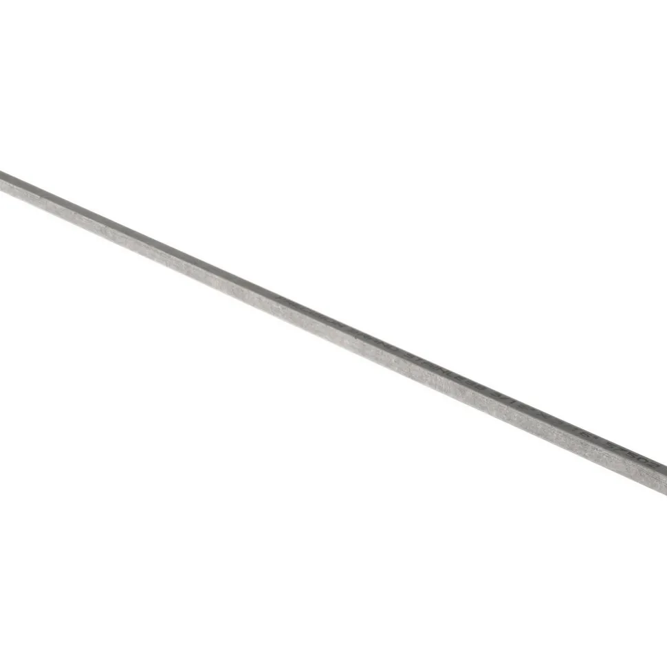 Key Stock: 3/16" High, 3/16" Wide, 12" Long, Stainless Steel, Plain Finish