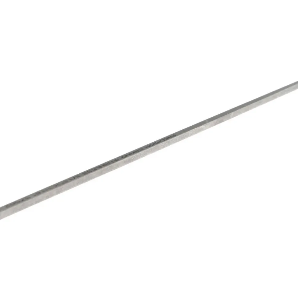 Key Stock: 3/16" High, 3/16" Wide, 12" Long, Stainless Steel, Plain Finish
