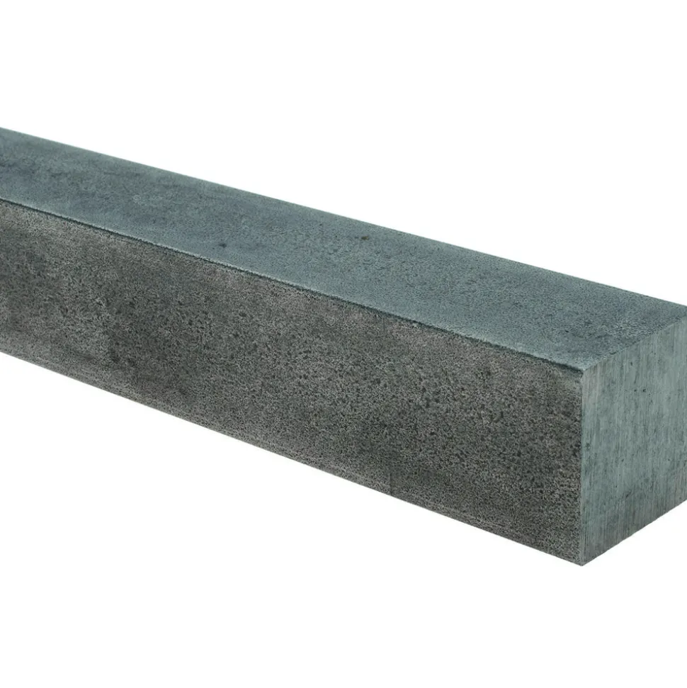 Key Stock: 1/2" High, 1/2" Wide, 12" Long, Stainless Steel, Plain Finish