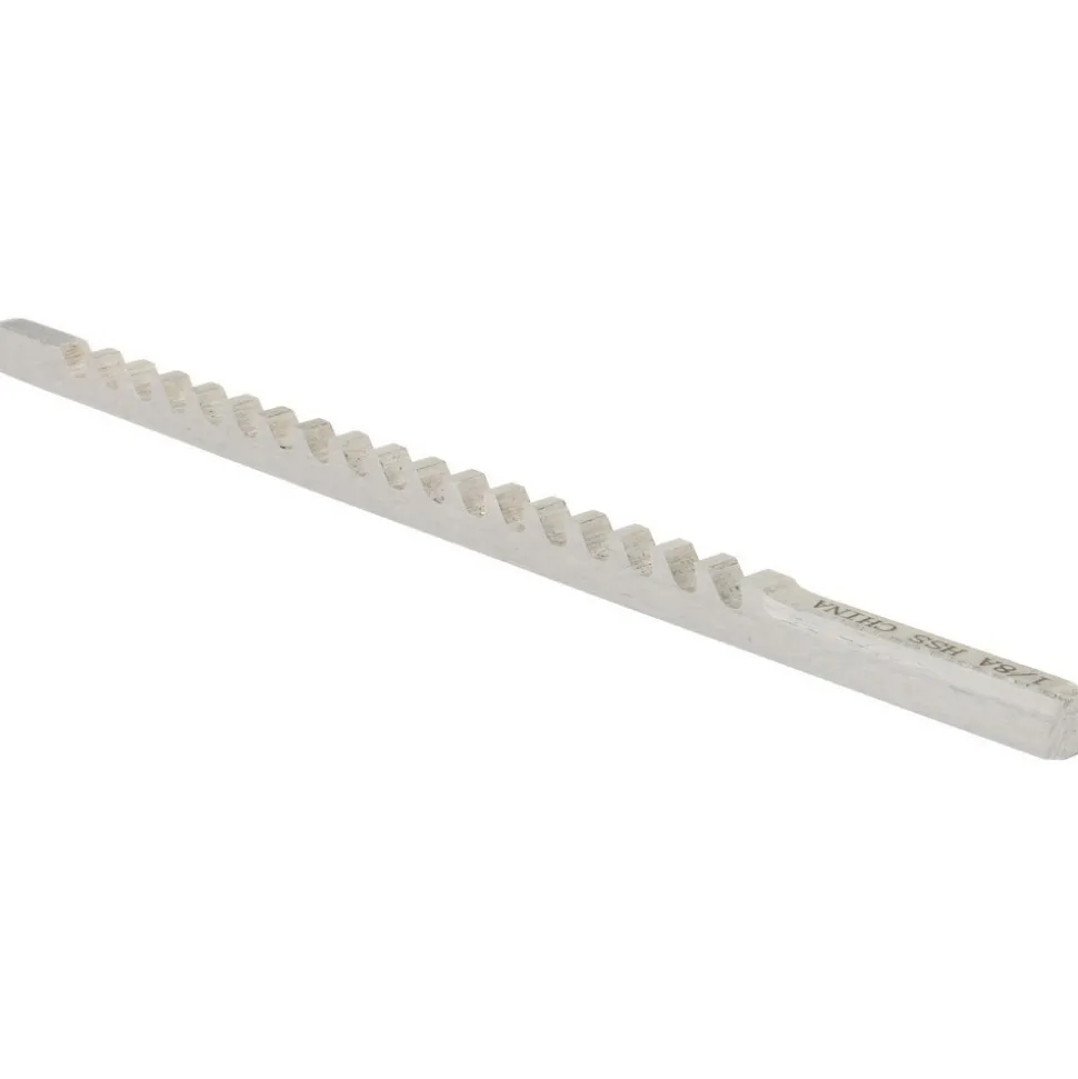 Keyway Broach: Style A, High Speed Steel, 1/8" Wide